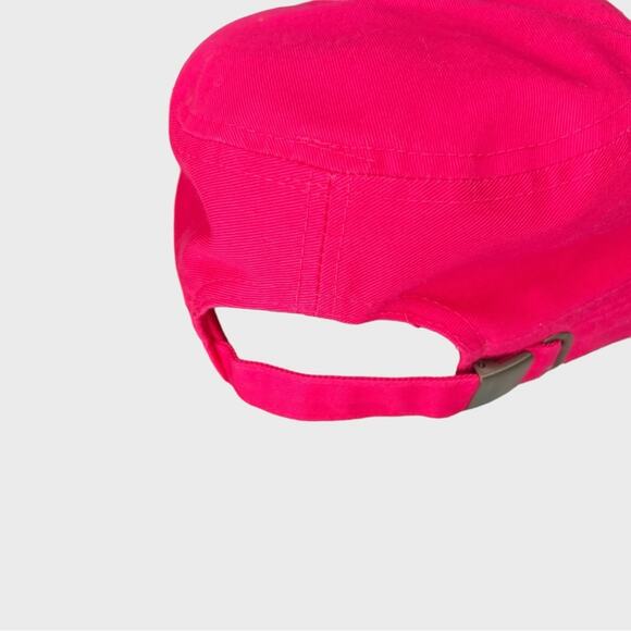 NWT Leader Rhinestone Pink Ribbon Cap Breast Cancer Awareness Bling Hat OSFM - Picture 5 of 11